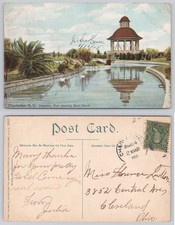 Charleston SC Hampton Park Bandstand 1908 Postcard Hugh Leighton Germany picture