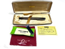PILOT Custom Sterling Silver Fountain Pen 18K F Plaid Vintage w/ Box Japan picture