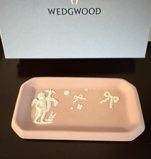 Wedgwood Cupid Pink Jasper Oblong Trinket Tray        6