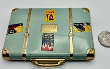 Vintage Novelty Suitcase Compact - Combo Powder Rouge picture