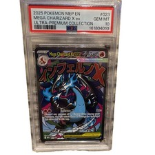 Pokémon 2025 Mega Charizard X ex #023 Ultra-Premium Collection PSA 161804010 picture