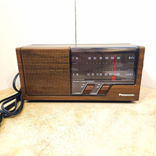 Panasonic FM/AM 2 Band Receiver Radio Wood Grain Model RE-6266 Vintage picture