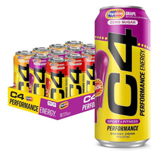 C4 Performance Popsicle Variety Pack Energy Drink, Zero Sugar, 16 fl oz, 12-Pack picture