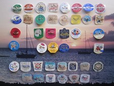 41 YEAR COLLECTION OCEAN CITY NEW JERSEY SEASONAL BEACH BADGES/TAGS picture