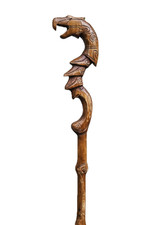 Skyrim Dragon Priest Staff Replica | Handmade Wooden Fantasy Prop | Gamer Gift picture