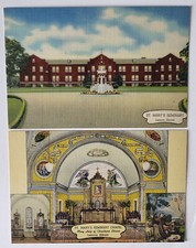 2 PCs ST MARY'S SEMINARY CHAPEL HELP OF CHRISTIANS SHRINE SLOVENE LEMONT IL NM* picture