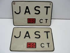 VINTAGE SET 1956 CONNECTICUT CT LICENSE PLATES 