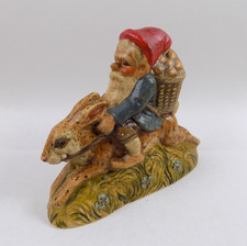 Vaillancourt Collection Gnome on Rabbit with Eggs #17/500 VGC 4.25