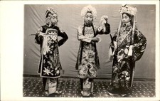 Beijing Peking Three women in costume c1920s Real Photo Postcard bhn picture
