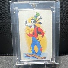 RARE-1938 CASTELL SHUFFLED SYMPHONIES - GOOFY - DISNEY CARD - RED BACK picture