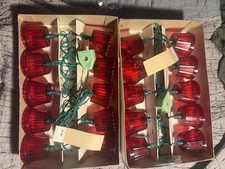 Vintage Miro Star Christmas Votive Lights NOS 2 Sets 20 Lights Original Box picture