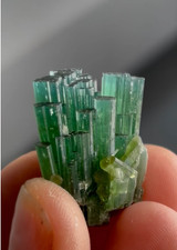 Rare Bicolor Blue-Green Tourmaline Cluster – Paprok, Afghanistan picture