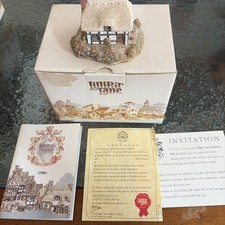 Vintage Miniature House Cottage Lilliput Lane Ann Hathaway's Riverview Box Deed picture