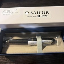 Sailor 1911 Casual L Stable Fountain Pen in Muted Black, Gold Trim, Medium Point picture