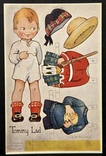 Vintage Tuck's Paper Doll Postcard 