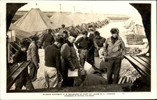 Fort St. John BC U.S. Soldiers Alaska Highway Real Photo Postcard bhn picture