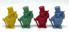 Vintage WC Fields Frito Lay Pencil Topper Eraser Lot of 4 Yellow Green Red Blue picture