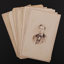 CDV Carte de Visite Lot of 8 Portraits of Men from Greater Pennsylvania #727 picture