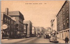 Vintage 1940s HALLOWELL, Maine Postcard