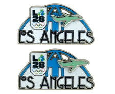 LA28 Summer Olympics Los Angeles 2028 Jet Slider Metal Pin Licensed BRAND NEW picture