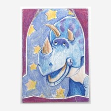 2025 Topps Toy Story 30 Years & Beyond Trixie Sketch Card 1/1 by Jason D. Rodrig picture