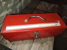 Vintage 60’s 70's Mopar Dodge Scat Pack Bumblebee Red Toolbox W/Tool Tray 19