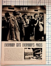 1951 LIFE Magazine Page Dept Store Price War Macy's Gimbels Abraham & Straus picture