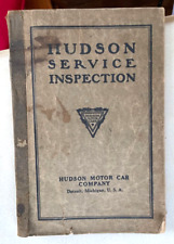 1916 Hudson Manual Service & Inspection Cards Repairs Dealers 48 States List Map picture
