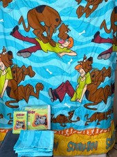 Vintage 1999 Scooby-Doo Twin Bedding Set Comforter Bedskirt Sham Valance Y2K picture