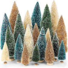 20 Pcs Bottle Brush Christmas Trees Miniature Tree picture