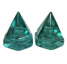 2 VTG Turquiose Glass Maritime Deck Prisms For Lighting Ship Interiors 2.5