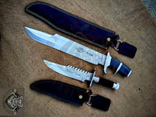 Lot of 2 Jack Crain Predator Machatte LS1 Commando Knife Replica Like Orignal. picture
