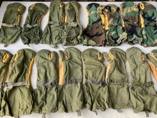 USGI Lot Of 8-Pairs Cold Weather Trigger Finger Mittens Gloves OD Green Woodland picture