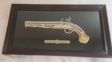 Franklin Mint George Washington's Flint Lock Pistol Sterling 24k Gold 12