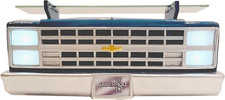 1985 Chevrolet C10 Truck Wall Shelf with LED Headlights - Classic Decor picture