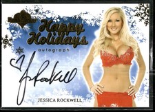 2013 Bench Warmer Happy Holidays #NNO Jessica Rockwell Happy Holiday Autographs picture