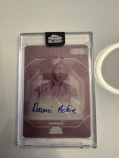 Chrome Black Autograph Printing Plate 1/1 Naomi Ackie picture