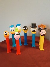 Set Of 8 Vintage PEZ Dispensers. Assorted Disney And Others.See Pictures  picture