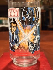 Vintage 1983 Star Wars Return of the Jedi Burger King Glass Luke/Vader Emperor picture