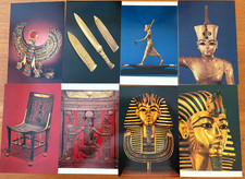 Vintage Egyptian Cairo Museum Postcards  - Lot of 8 -  King Tut exhibit - unused picture