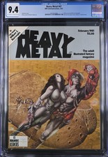 Heavy Metal #47 (February 1981) Jim Burns Wraparound Cover, CGC 9.4 picture