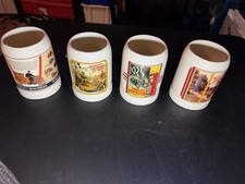 Lot of 4 Vintage 1994 HarleyDavidson Archive Originals Classic Ad Ceramic Steins picture