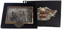 Harley Davidson Genuine MotorClothes 4x6” Photo Frame Embossed Logo New In Box picture