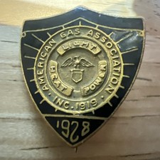Vintage 1928 American Gas Association Lapel Pin picture