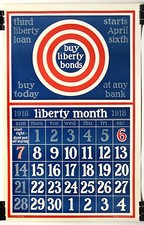 Original WWI US Bond Poster - Third Liberty Loan Starts April Sixth picture