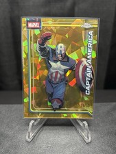 2026 Topps Chrome Marvel Sapphire Captain America Gold /50 picture