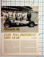 1969 Indianapolis 500 Magazine Article Mario Andretti Race Cars STP Firestone picture