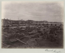c.1880's PHOTO CHINA - CREEK CHANNEL BOATS SHANGHAI picture