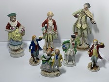 Vintage Made In Occupied Japan Porcelain Figurines Lot of 8 Hand Painted 1940-45 picture