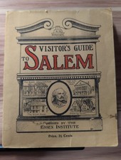 Vintage 1927 Visitor's Guide to Salem MA Book - Intact March 1923 Map Included picture